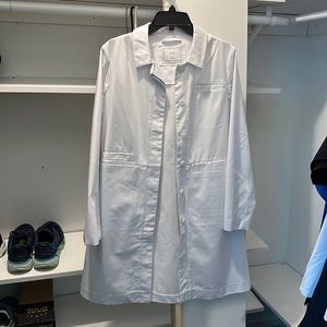 FIGS womens long lab coat size medium